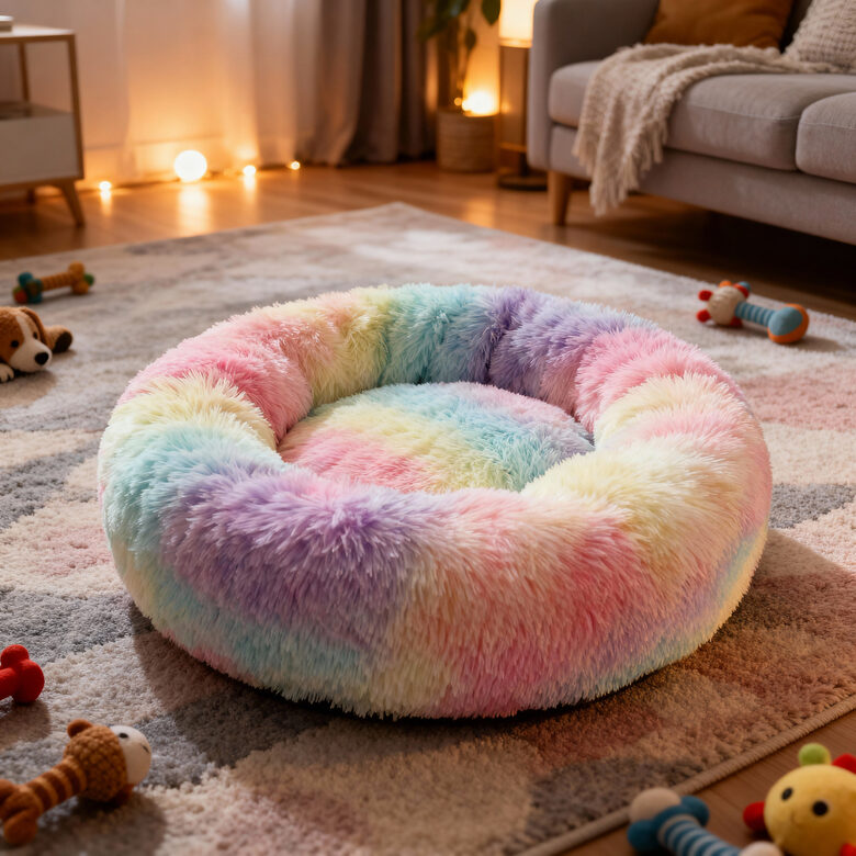 Pūkaina un mīksta Dzīvnieku guļvieta (50*50cm), kaķiem, suņiem