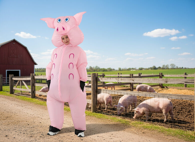 Piepūšams Cūkas kostīms