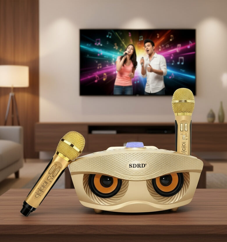 Karaoke mikrofonu komplekts ar bluetooth skaļruni