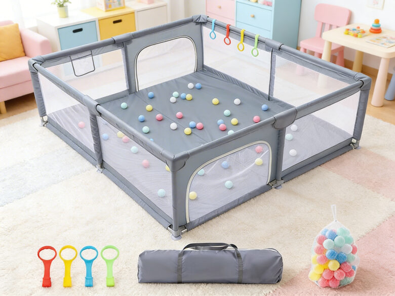 Bērnu manēža, drošības sētiņa 120x120x65cm