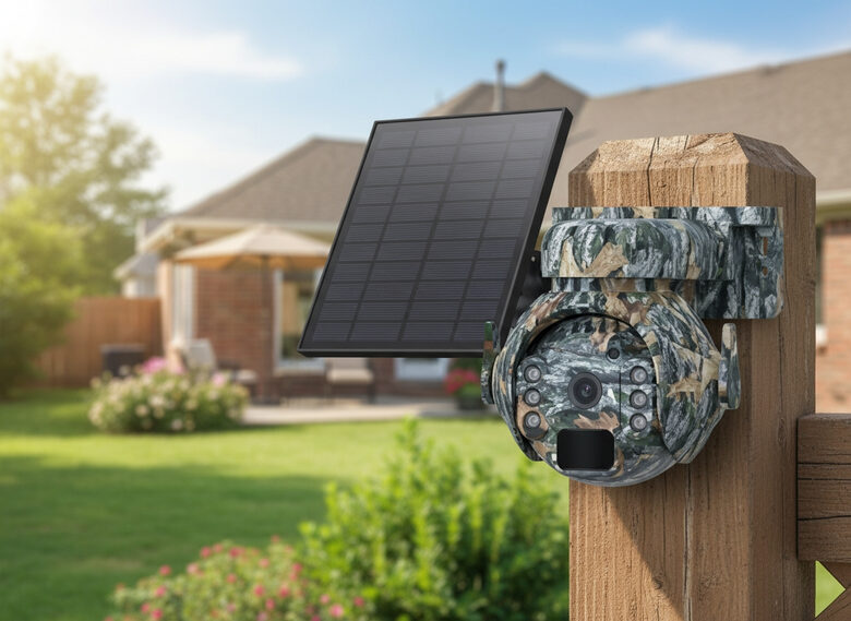 4G āra drošības kamera ar saules paneli, 8MP un 12x zoom