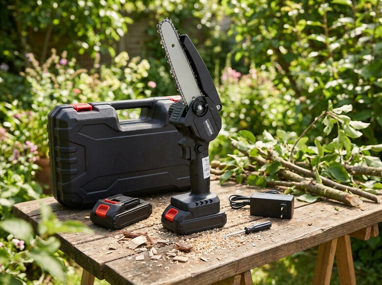 Akumulatora mini motorzāģis 21V 6 collu