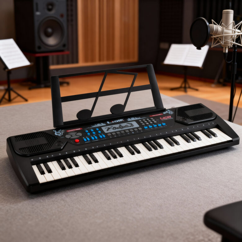 XXL Sintezators ar mikrofonu, 70x23cm