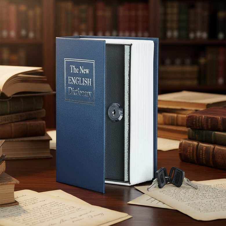 Seifs - Grāmata 240x150x55 mm, naudas lāde ar atslēgu