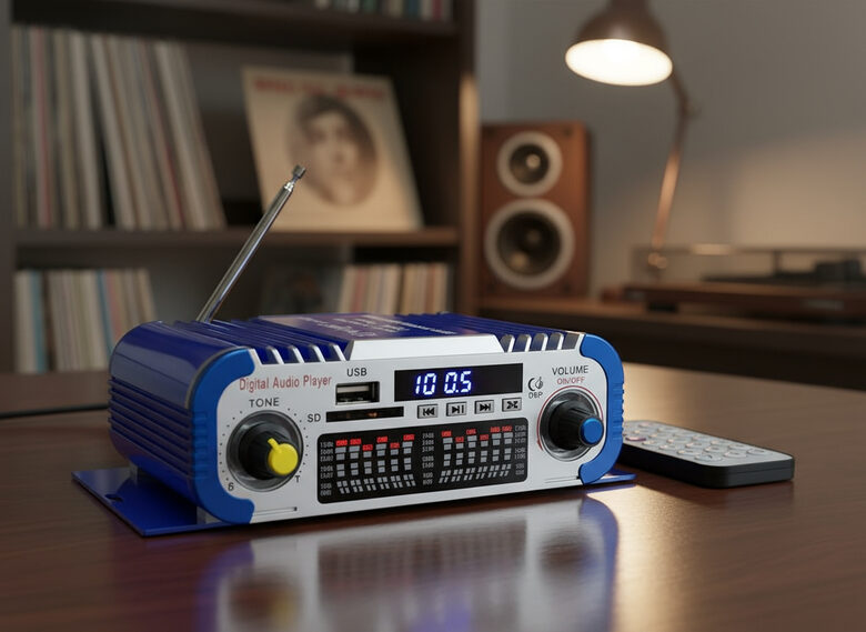 Audio pastiprinātājs 200w (Fm radio, USB)