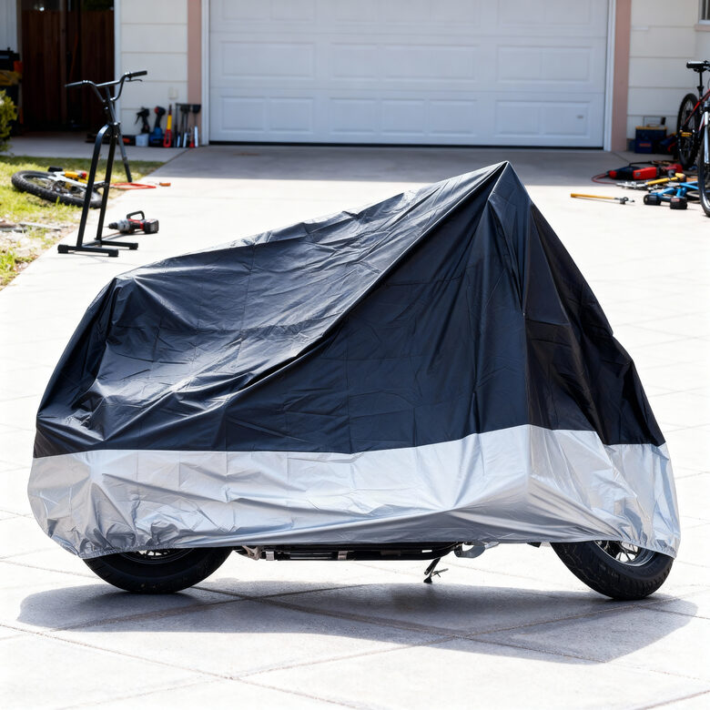 Motocikla pārvalks - pārklājs, ūdens, saules,vēja izturīgs , XXXL, 250 cm, 150cm