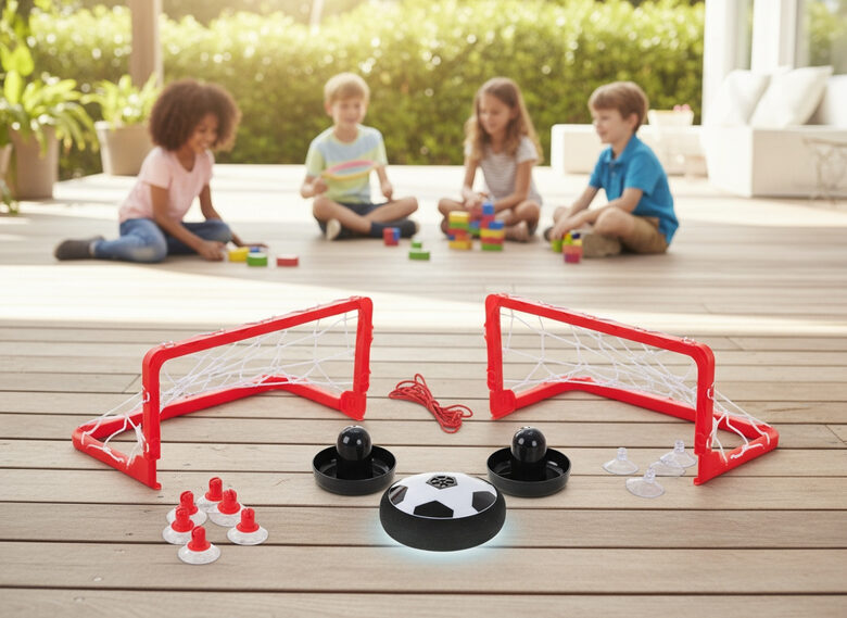 Levitējošā/Lidojošā Futbola bumba ar 2 vārtiem un aksesuāriem