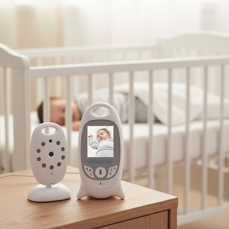 Virtuālā bērnu video aukle ar mikrofonu un LCD monitoru