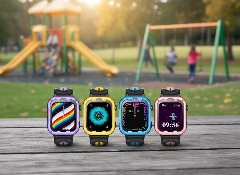 Bērnu viedpulkstenis - telefons, GPS izsekotājs 'Wonlex KT32' (4G zvani, ANDROID 8.1, izsekošanas funkcija, Touch Screen), ORIĢINĀLS