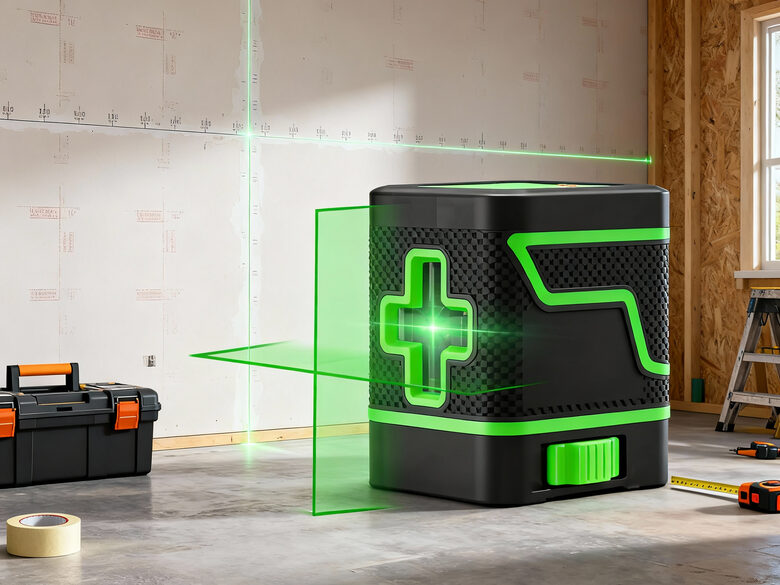 Lāzera līmeņrādis pašlīmeņojošais 360g krusta līnijas