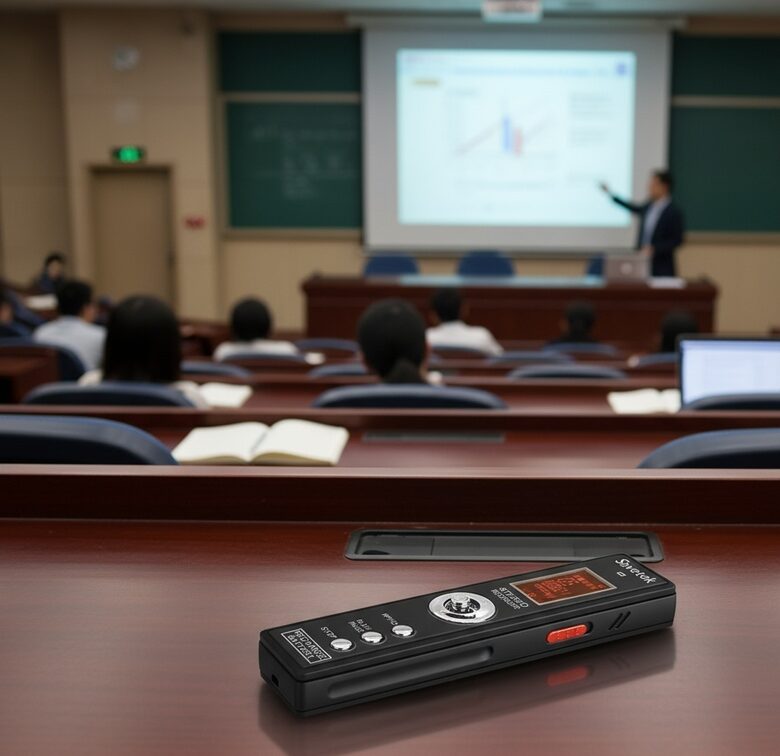 Diktofons 8Gb HQ ar Balss Aktivizāciju: Li-on Baterija, Melns