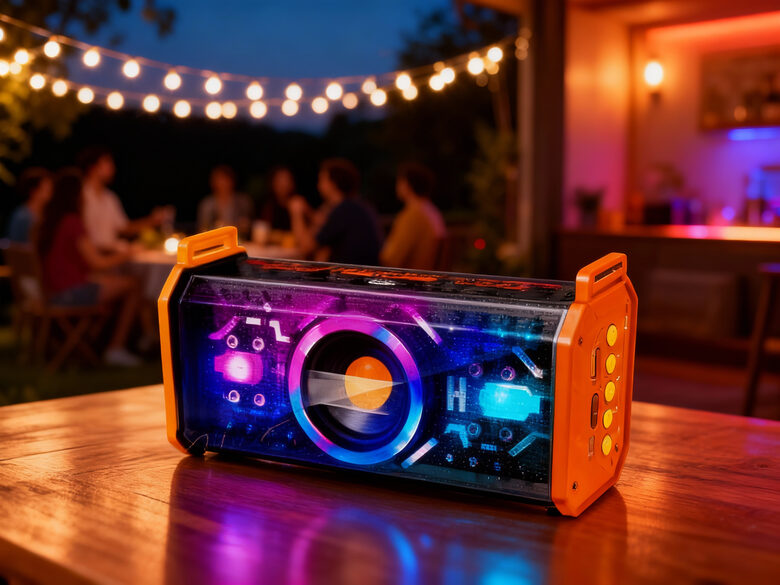 Pārnēsājams Bluetooth skaļrunis ar LED apgaismojumu