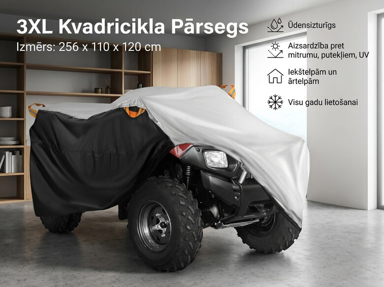 Kvadricikla pārklājs 3XL-256*110*120cm, ATV pārvalks