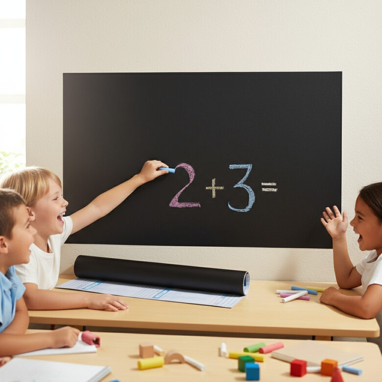 Pašlīmējošā Tāfele 45x200 cm ar krītiņiem, dalāma