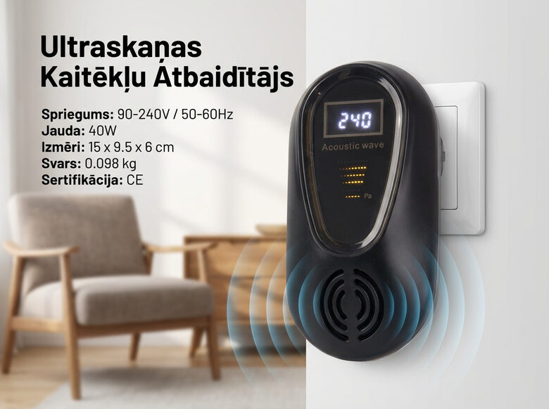 Ultraskaņas kaitēkļu atbaidītājs