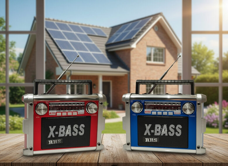 Fm Radio, usb mp3 atskaņotājs (uzlādējams)