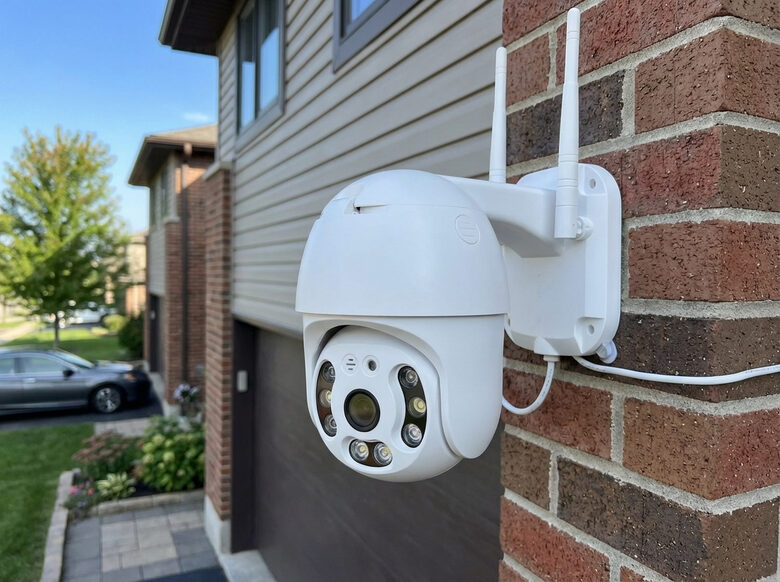 Novērošanas kamera WiFi, āra apstākļiem, ar ieraksta funkciju, HD, grozāma no telefona 360g