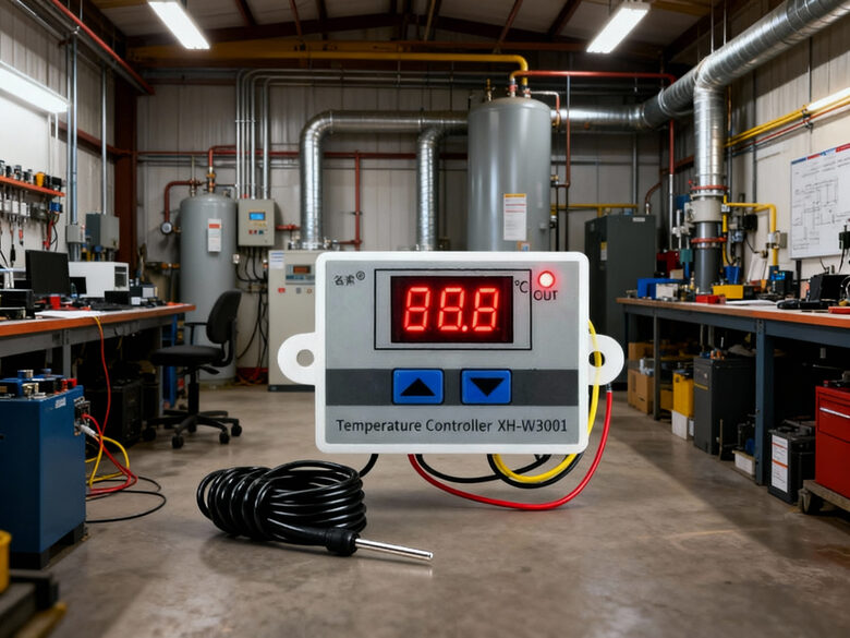 Digitālais termostats, 220v temperatūras kontrolēšanai, 1500w