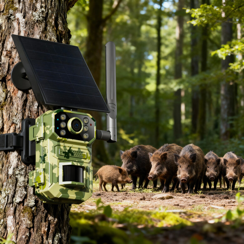 Meža kamera 14Mp, 4g online, solar medību kamera