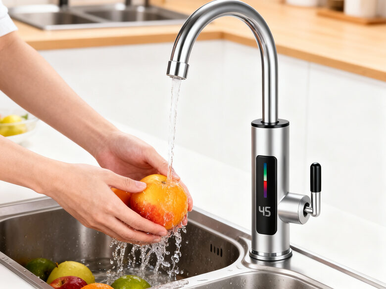 Elektriskais ūdens sildītājs–krāns 3000W ar digitālo displeju