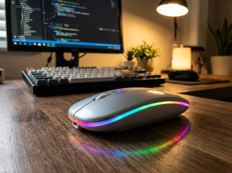 Bezvadu optiskā pele Bluetooth 2.4GHz ar USB-C