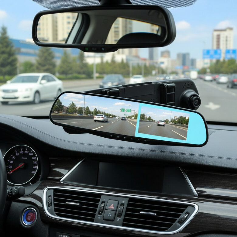 Automašīnas video reģistrators spogulis, 170g HD