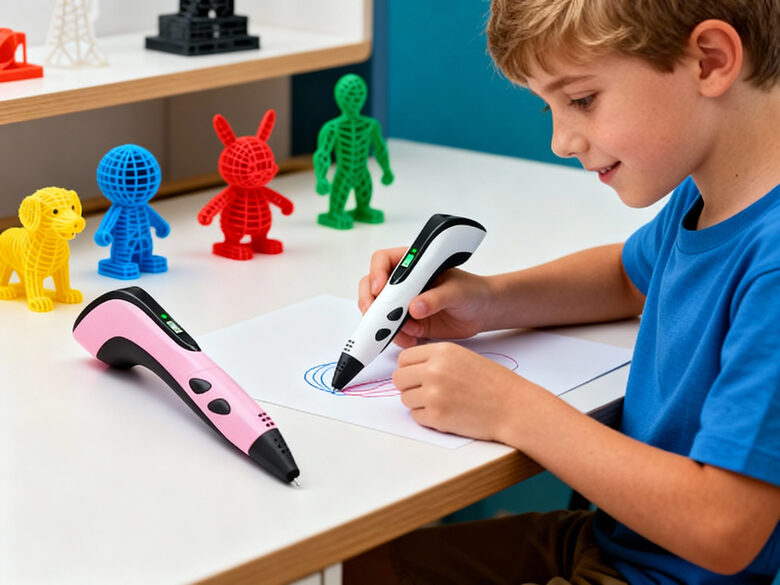 3D zīmēšanas pildspalva ZYF-3 ar 50m PLA pavedienu 10 krāsās