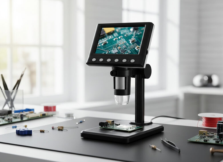 Mikroskops ar statīvu 1000x