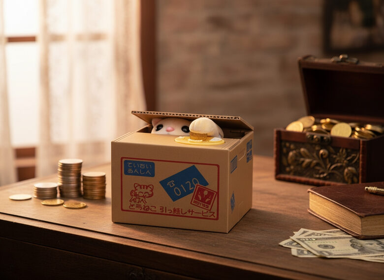 Krājkasīte ''ķeksējošais kaķis''