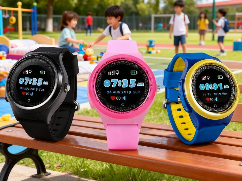 mini (1.3 inch) Bērnu telefons - viedpulkstenis 'Wonlex KT06' (GPS izsekošanas, 4G zvani, soļu skaitītājs, Touch Screen), ORIĢINĀLS