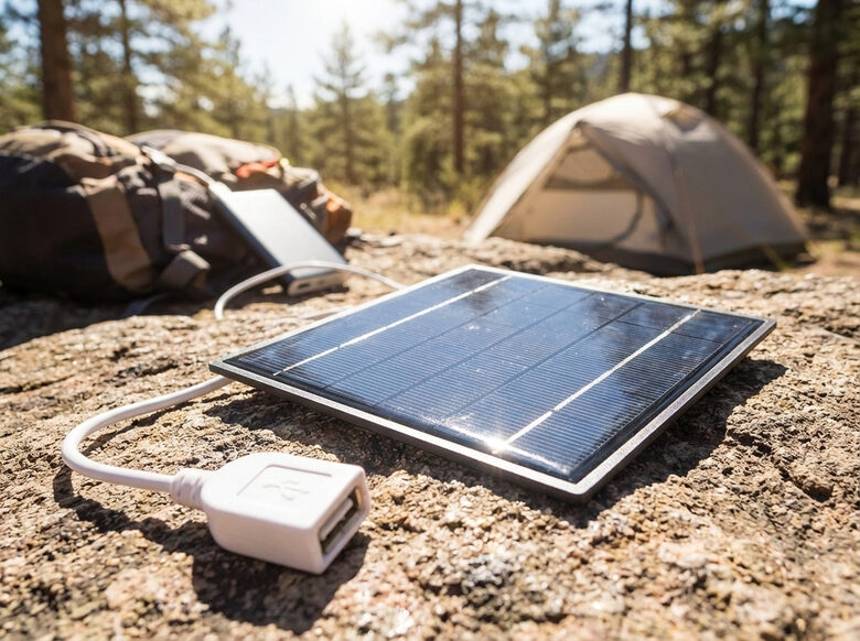 Saules panelis USB ierīču uzlādei, 3,5w (telefoniem, planšetēm, GPS, MP3, MP4)