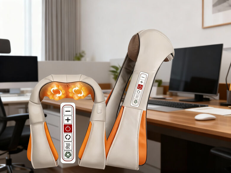 Elektriskais kakla un plecu masieris ar siltuma funkciju