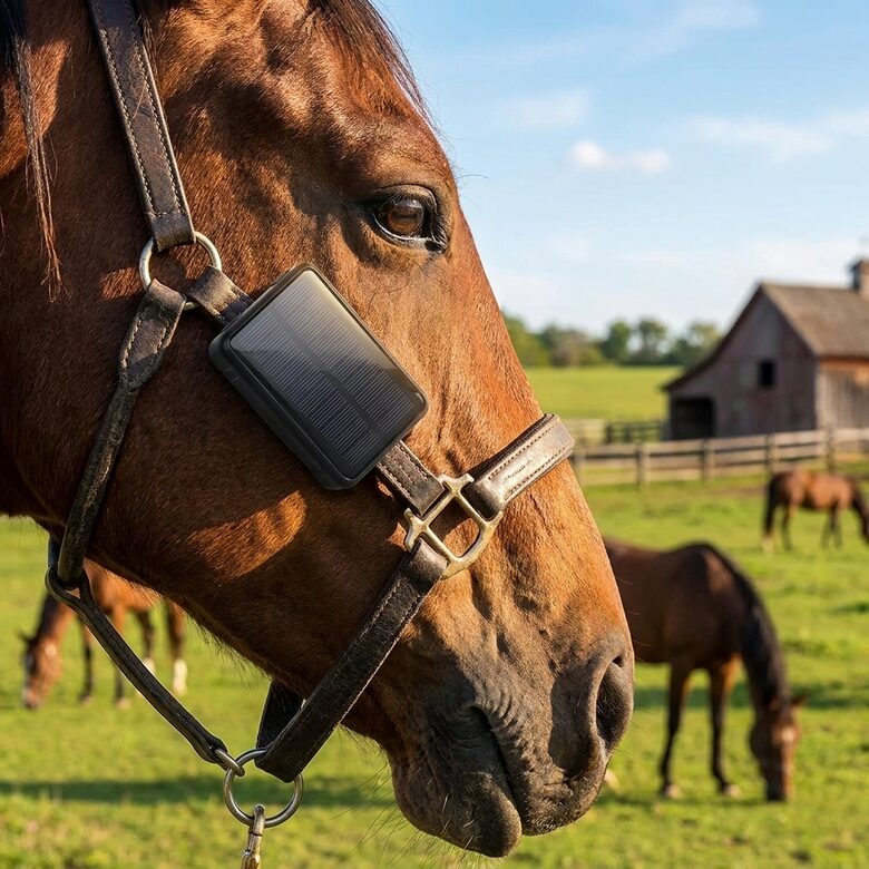 GPS izsekošanas ierīce lieliem dzīvniekiem saules panelis 9000mAh IP67