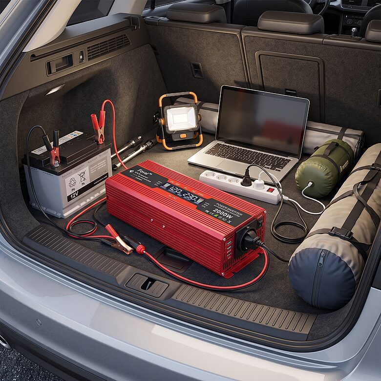 Strāvas pārveidotājs (12v-220v) 2000w, inverters ,sprieguma pārveidotājs