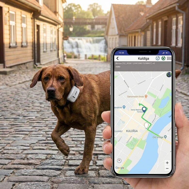 GPS Dzīvnieku izsekošanas ierīce, darbojas ar Sim karti /nav vajadzīga abonēšanas maksa/