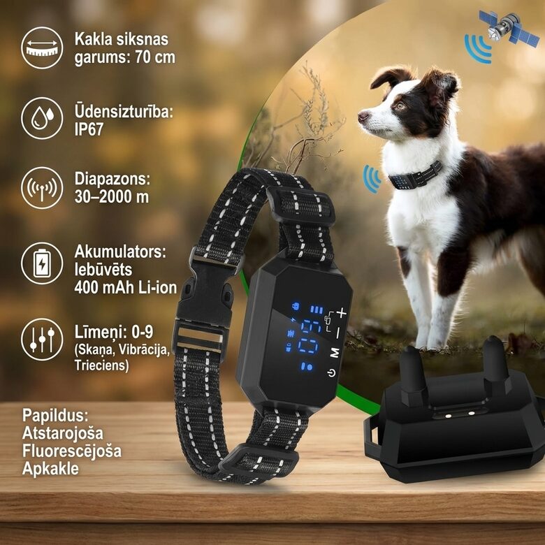 GPS Suņu bezvadu Radiosēta, 2000m