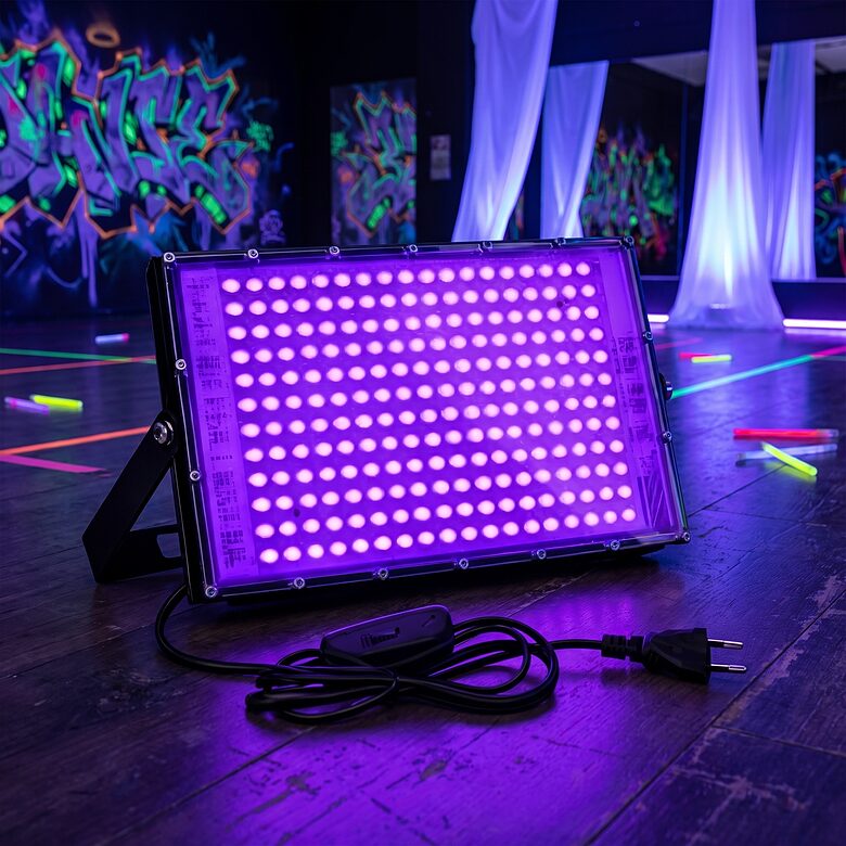 UV LED melnās gaismas prožektors 150W