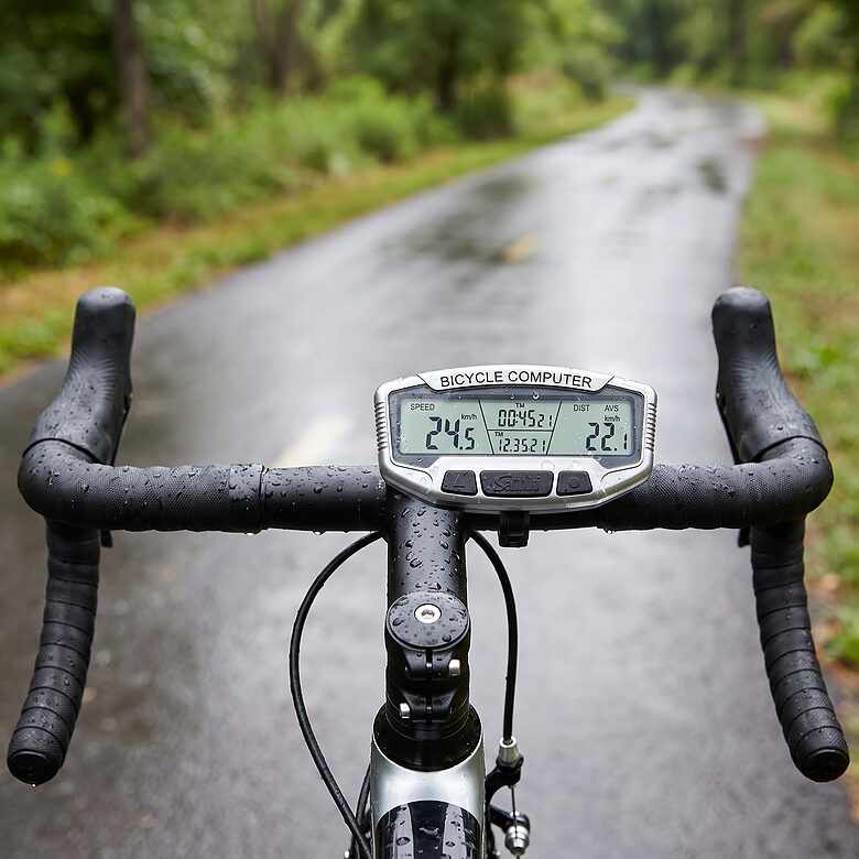 Ūdens izturīgs velo spidometrs/odometrs ar displeja apgaismojumu