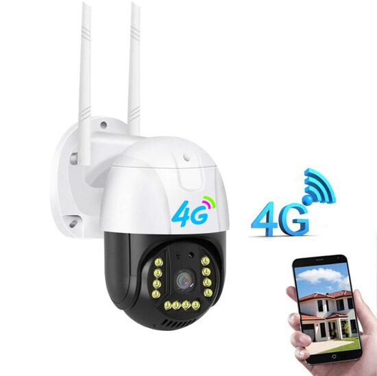 Gsm 4G Video novērošanas kamera ar Sim karti (iespēja skatīties caur telefonu, 360g attēls, ieraksts, nakts redzamība)
