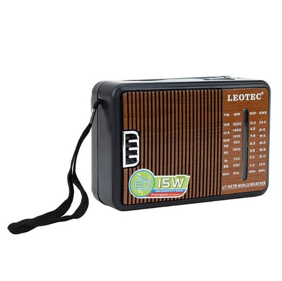Fm radio 'Leotec Retro', 4 joslas, 15W