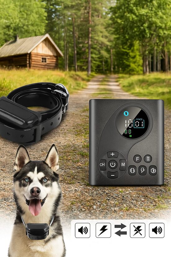 Bezvadu radiosēta 200m un suņu apmācības sistēma – 2 vienā
