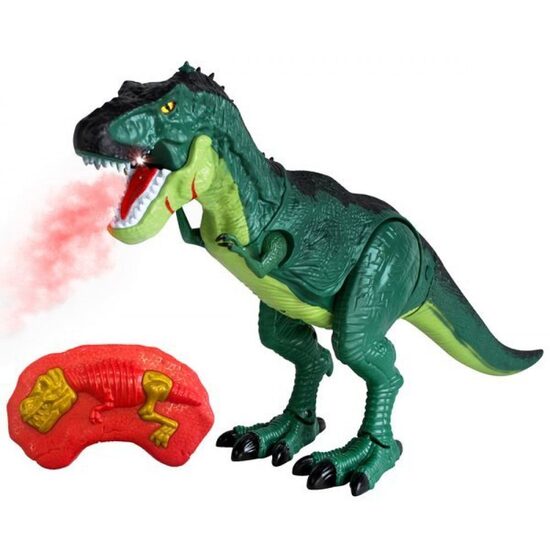 Radiovadāms Dinozaurs RC (Spļauj 'uguni')