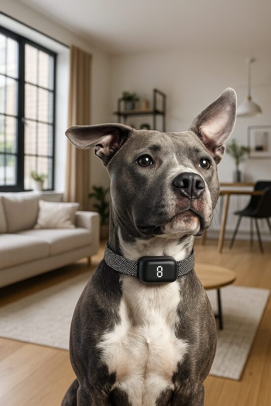 Suņu pretriešanas, pret gaudošanas kakla siksna (skaņa, vibrācija, elektroimpulss), antilaj