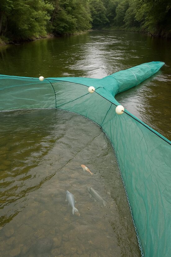 Murds zivju ķeršanai ar smalko sietu, izmērs 2x1x2 m