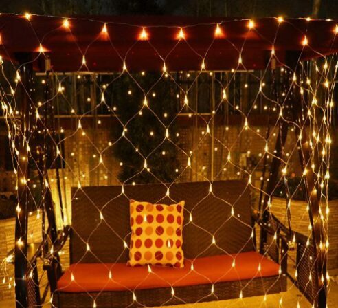 Led virtene ar 160 Led, silti balts, ārtelpām un iekštelpām