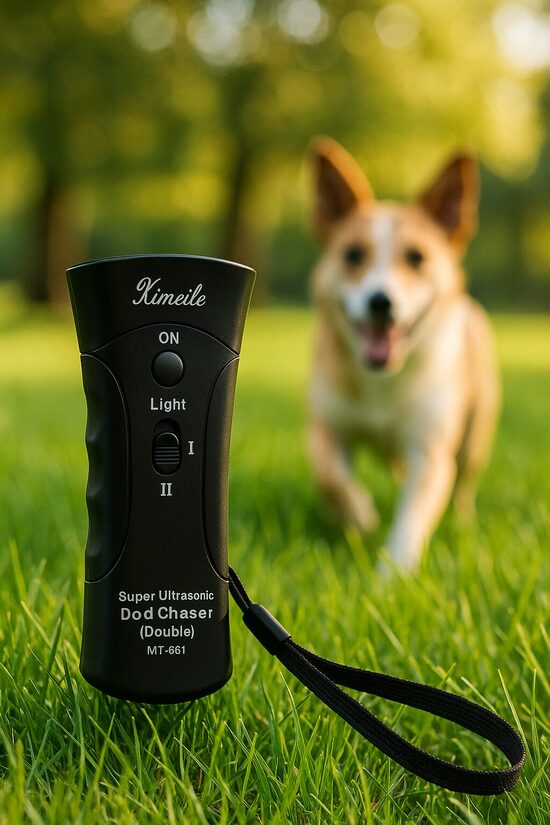 Suņu ultraskaņas aizbaidītājs 3 vienā (Gaisma, ultraskaņa, Lāzeris), dual