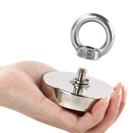 Neodīma Meklēšanas "zvejas magnēts" (48x49mm, 75Kg)