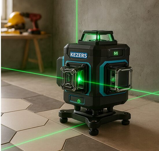KEZERS ProLine 16G – Profesionāls 16 līniju lāzera līmeņrādis ar zaļo staru