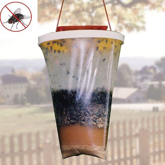 Mušu 'atbaidītājs' slazds (ar pievilinošo pārtikas vielu)