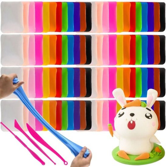 Putu plastilīns 1200g, 96gab + nazīši